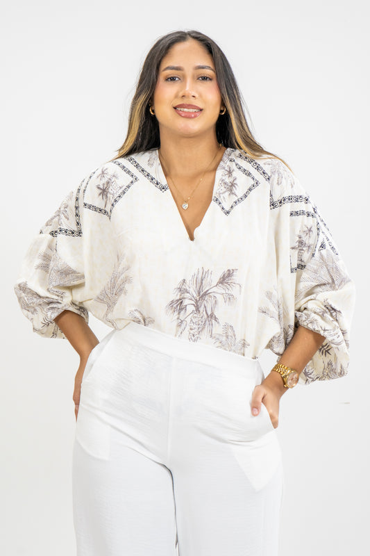 BLUSA AMIX - COLOR GRIS