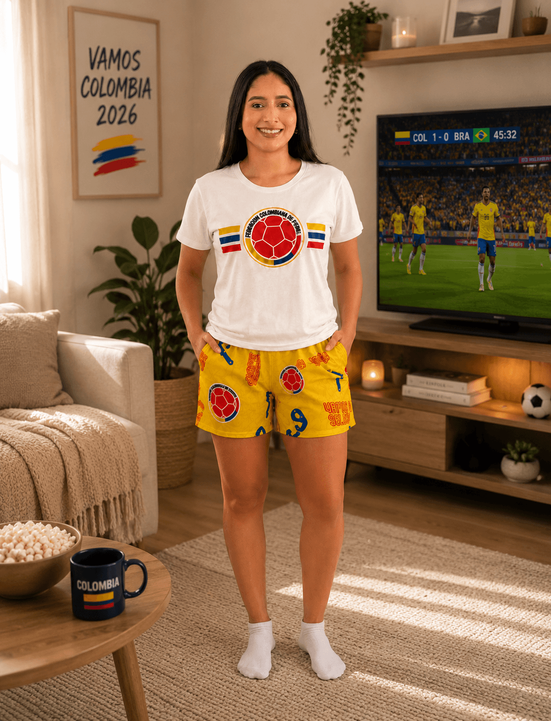 Pijama Short Colombia Mujer