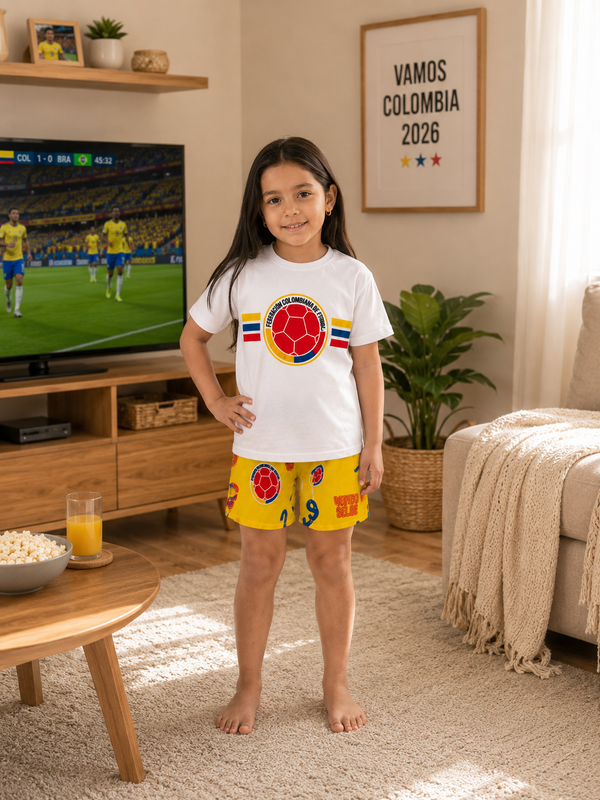 Pijama Short Colombia Niño