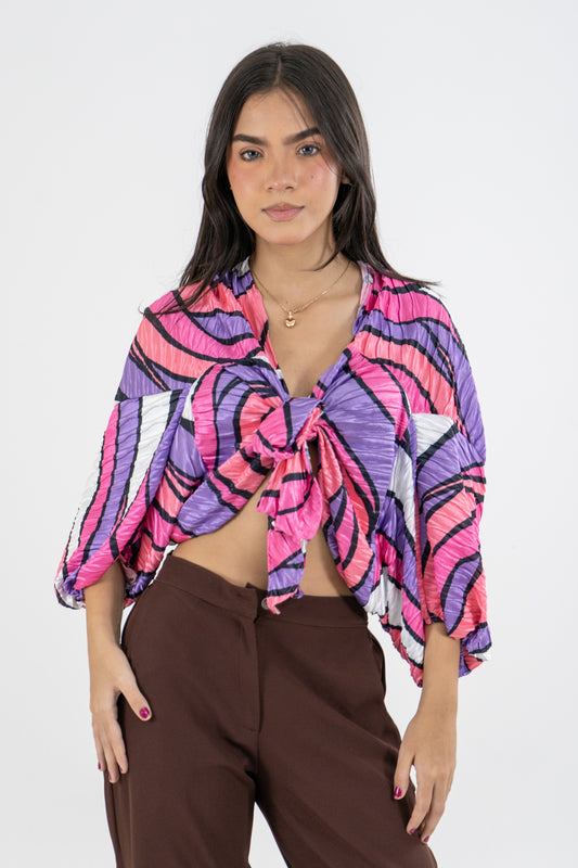 BLUSA KATHIA MULTICOLOR MORADO