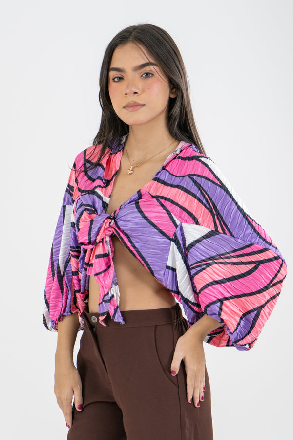 BLUSA KATHIA MULTICOLOR MORADO