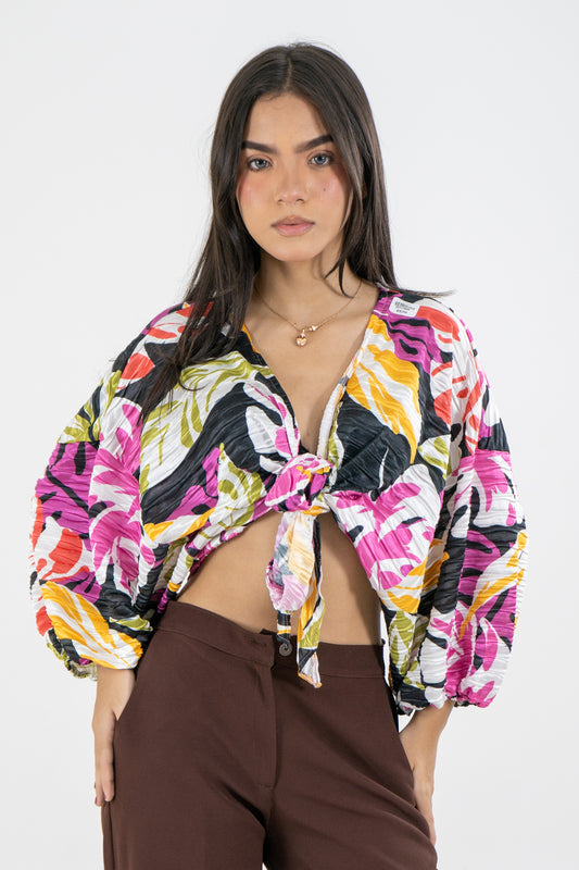 BLUSA KATHIA MULTICOLOR NEGRO