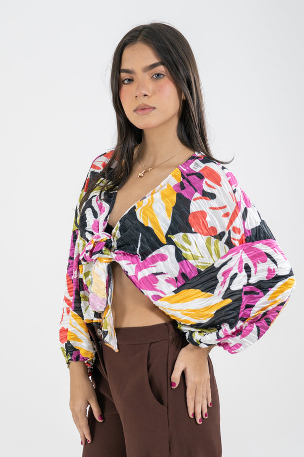 BLUSA KATHIA MULTICOLOR NEGRO