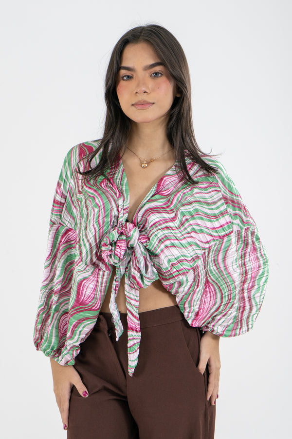 BLUSA KATHIA MULTICOLOR VERDE