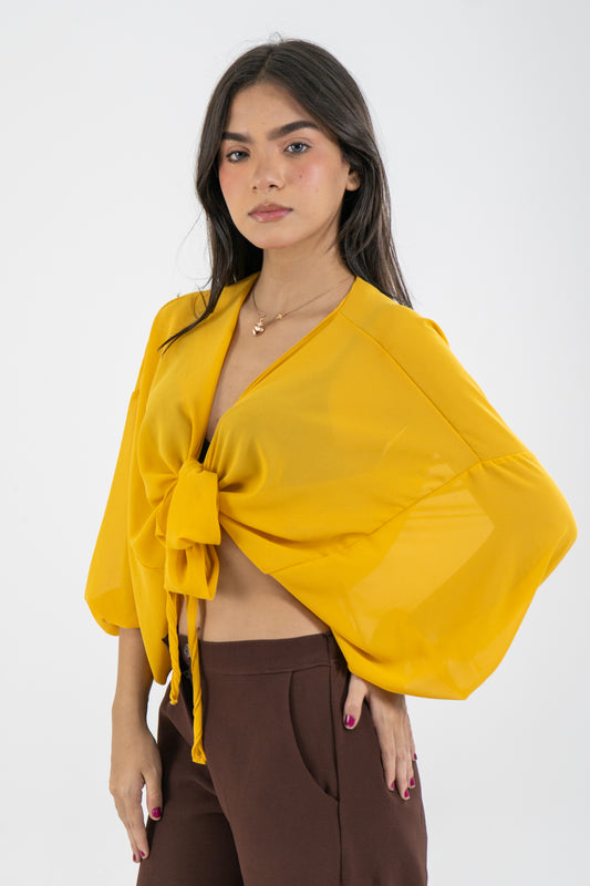 BLUSA KATHIA MOSTAZA