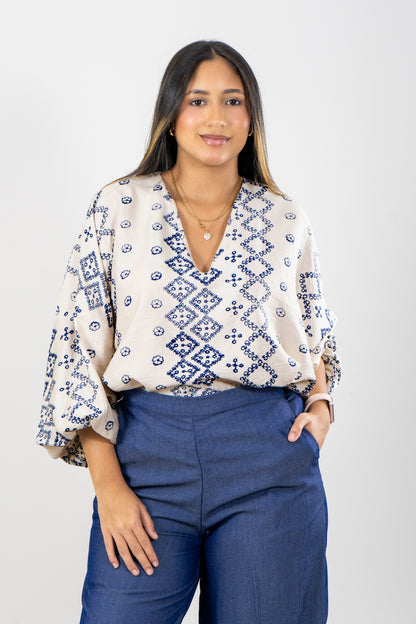 BLUSA AMIX - COLOR AZUL