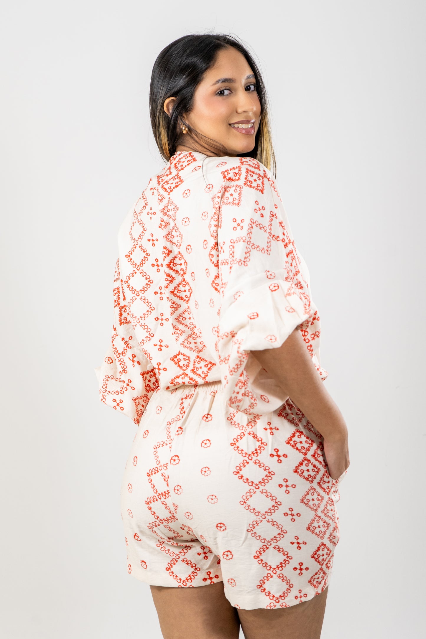 SHORT HADDI - COLOR ROJO