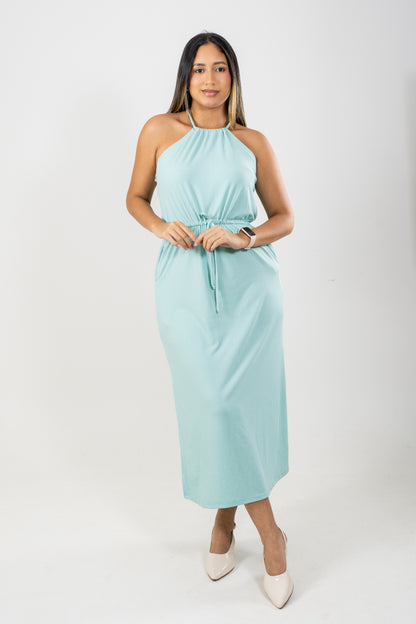 VESTIDO LENIS -  COLOR CELESTE