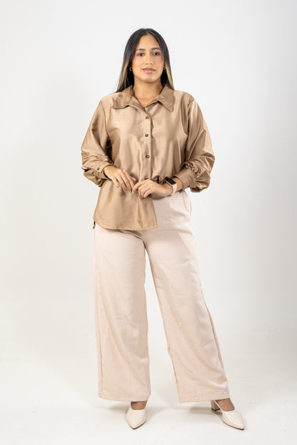 CAMISA GAVIOTA - COLOR MARRON