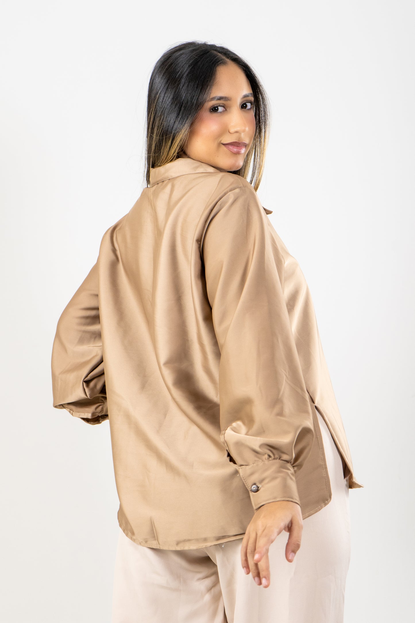 CAMISA GAVIOTA - COLOR MARRON