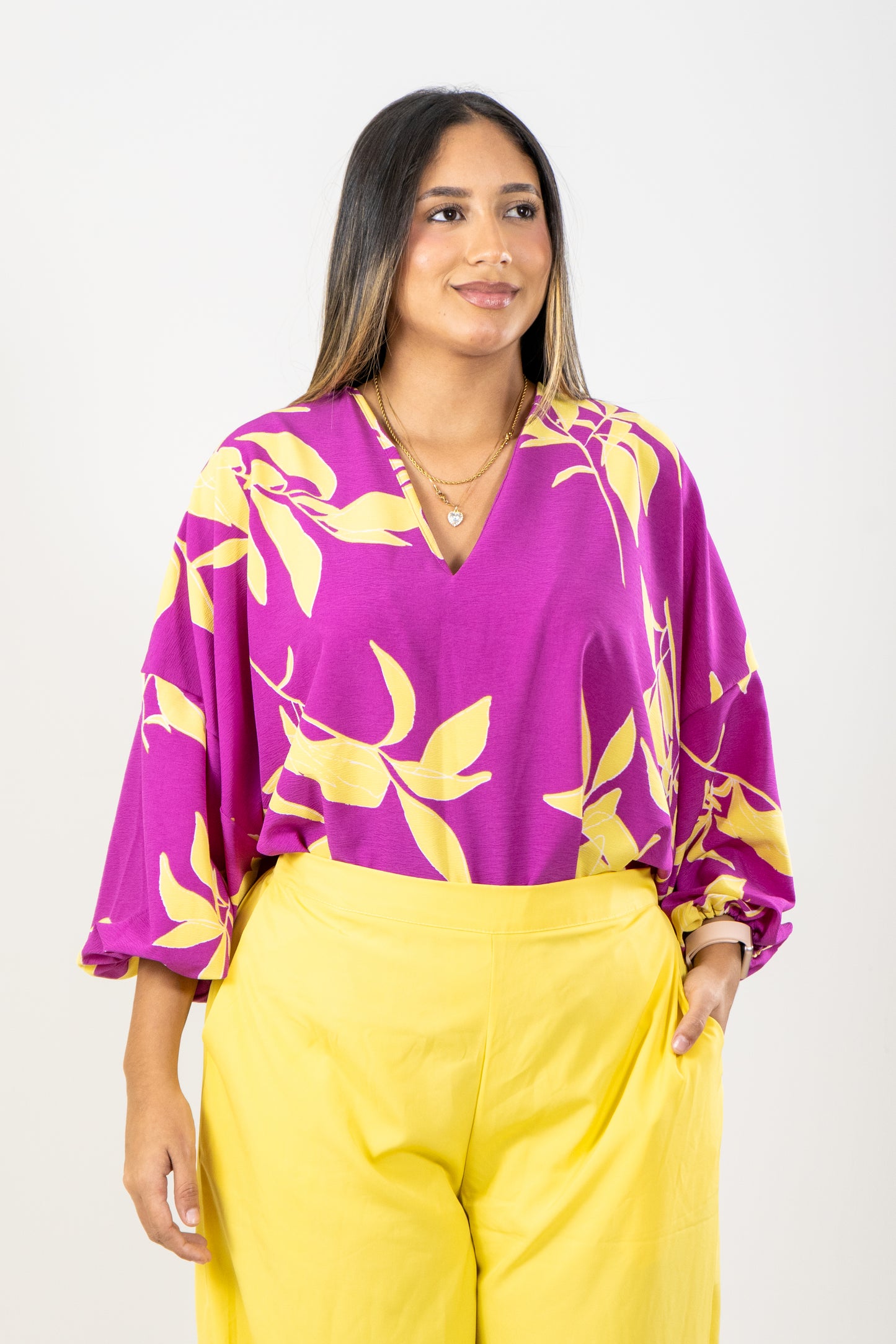 BLUSA AMIX - COLOR MORADO