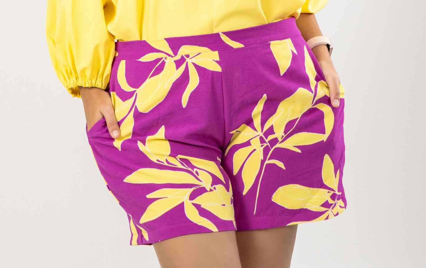 SHORT HADDI - COLOR MORADO