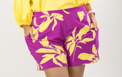 SHORT HADDI - COLOR MORADO