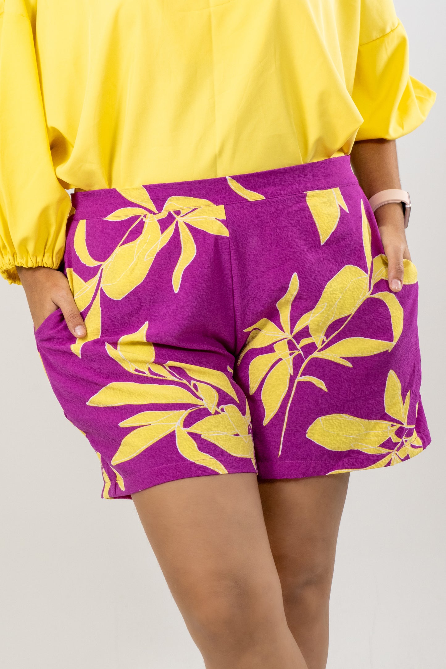 SHORT HADDI - COLOR MORADO