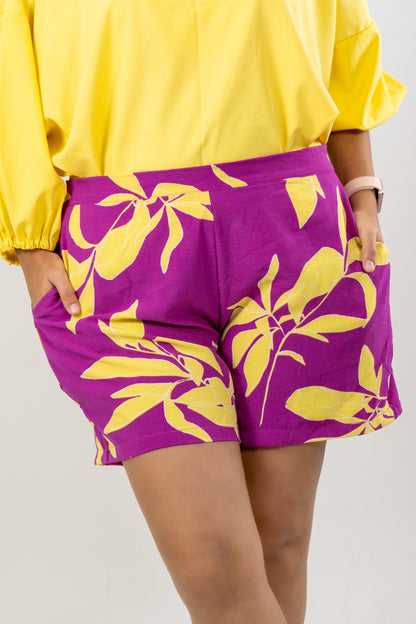 SHORT HADDI - COLOR MORADO