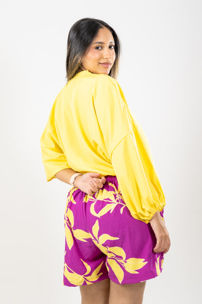 SHORT HADDI - COLOR MORADO