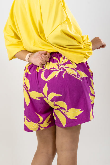 SHORT HADDI - COLOR MORADO