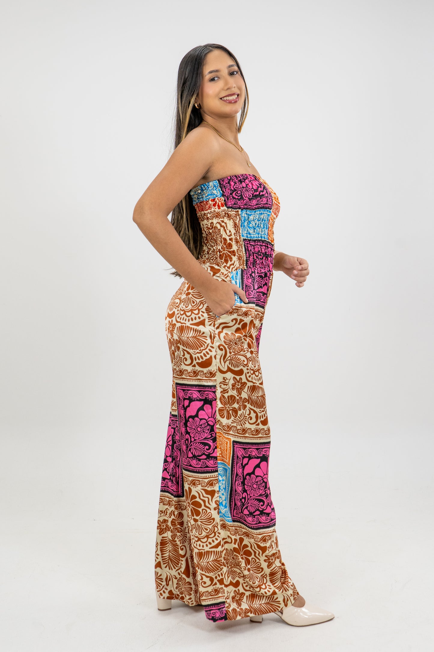 ENTERIZO MATRINA - COLOR ESTAMPADO MORADO