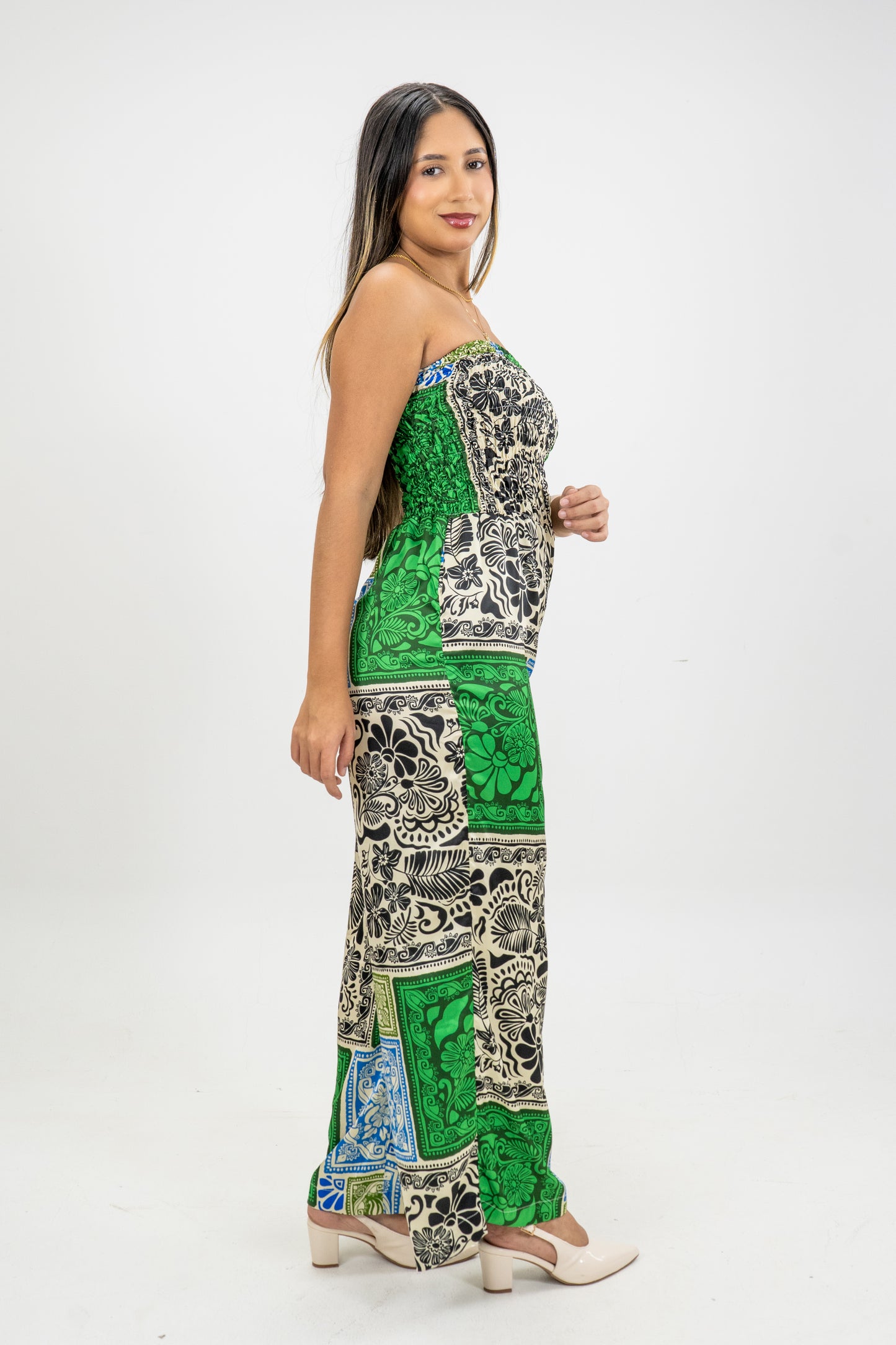 ENTERIZO MATRINA - COLOR ESTAMPADO VERDE