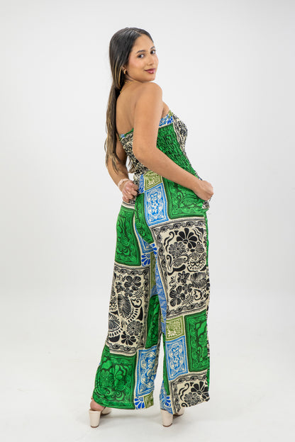 ENTERIZO MATRINA - COLOR ESTAMPADO VERDE