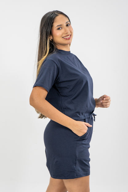 SHORT CRISTAL - COLOR AZUL TURQUI