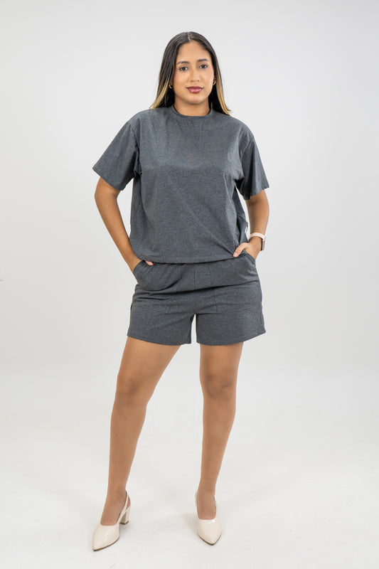 BLUSA CRISTAL - COLOR GRIS OSCURO