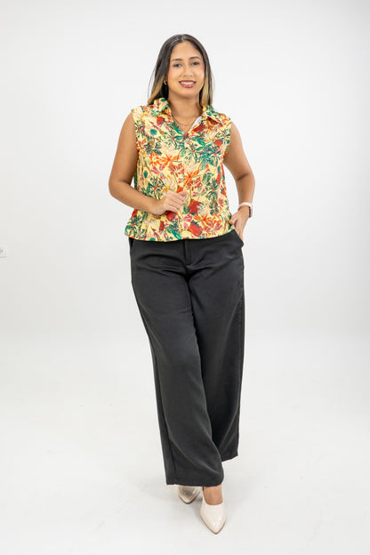 BLUSA CLARA - COLOR FLORAL