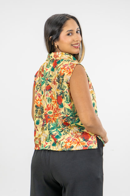 BLUSA CLARA - COLOR FLORAL