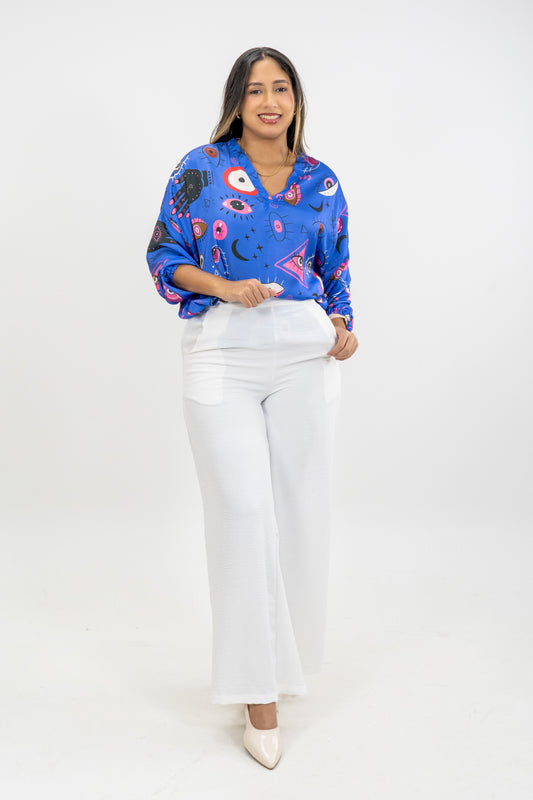 BLUSA AMIX - COLOR AZUL