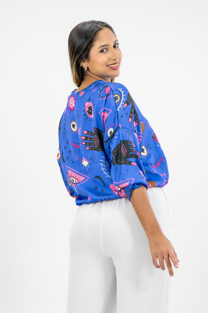 BLUSA AMIX - COLOR AZUL