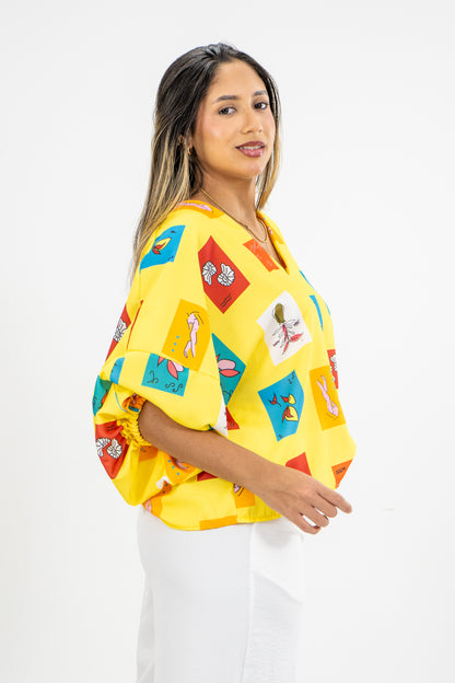 BLUSA AMIX - COLOR AMARILLO