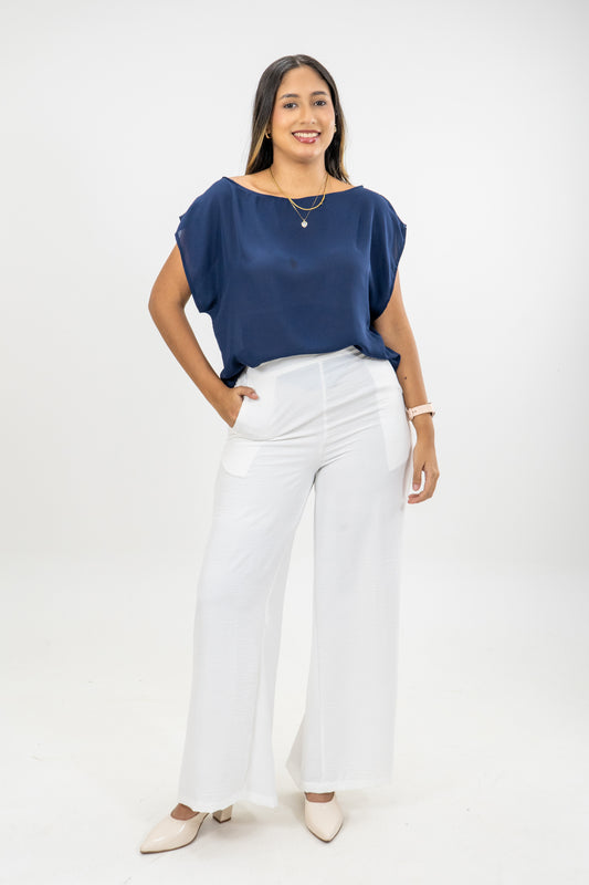 BLUSA ISABELLA - COLOR AZUL MARINO