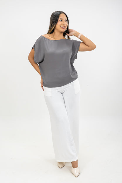 BLUSA ISABELLA - COLOR GRIS