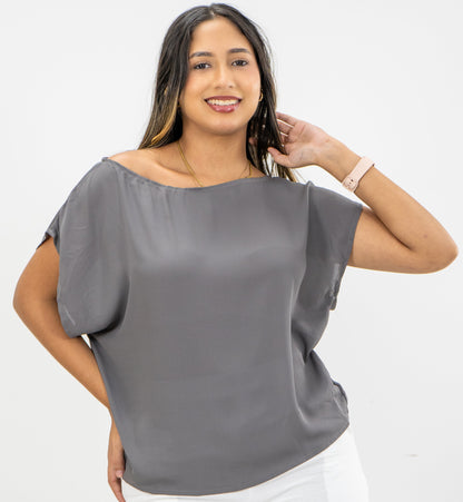 BLUSA ISABELLA - COLOR GRIS