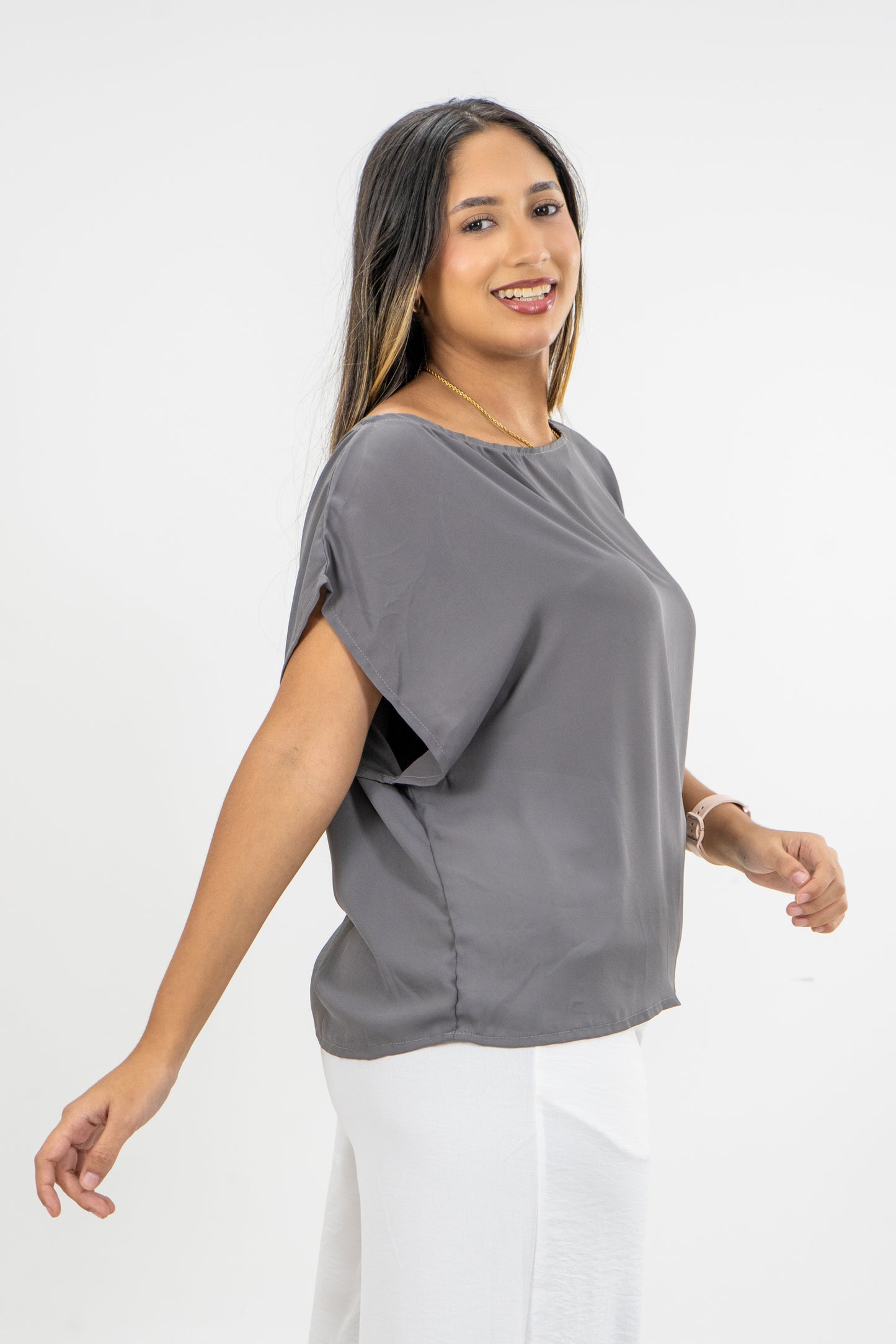 BLUSA ISABELLA - COLOR GRIS