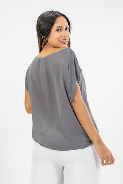 BLUSA ISABELLA - COLOR GRIS