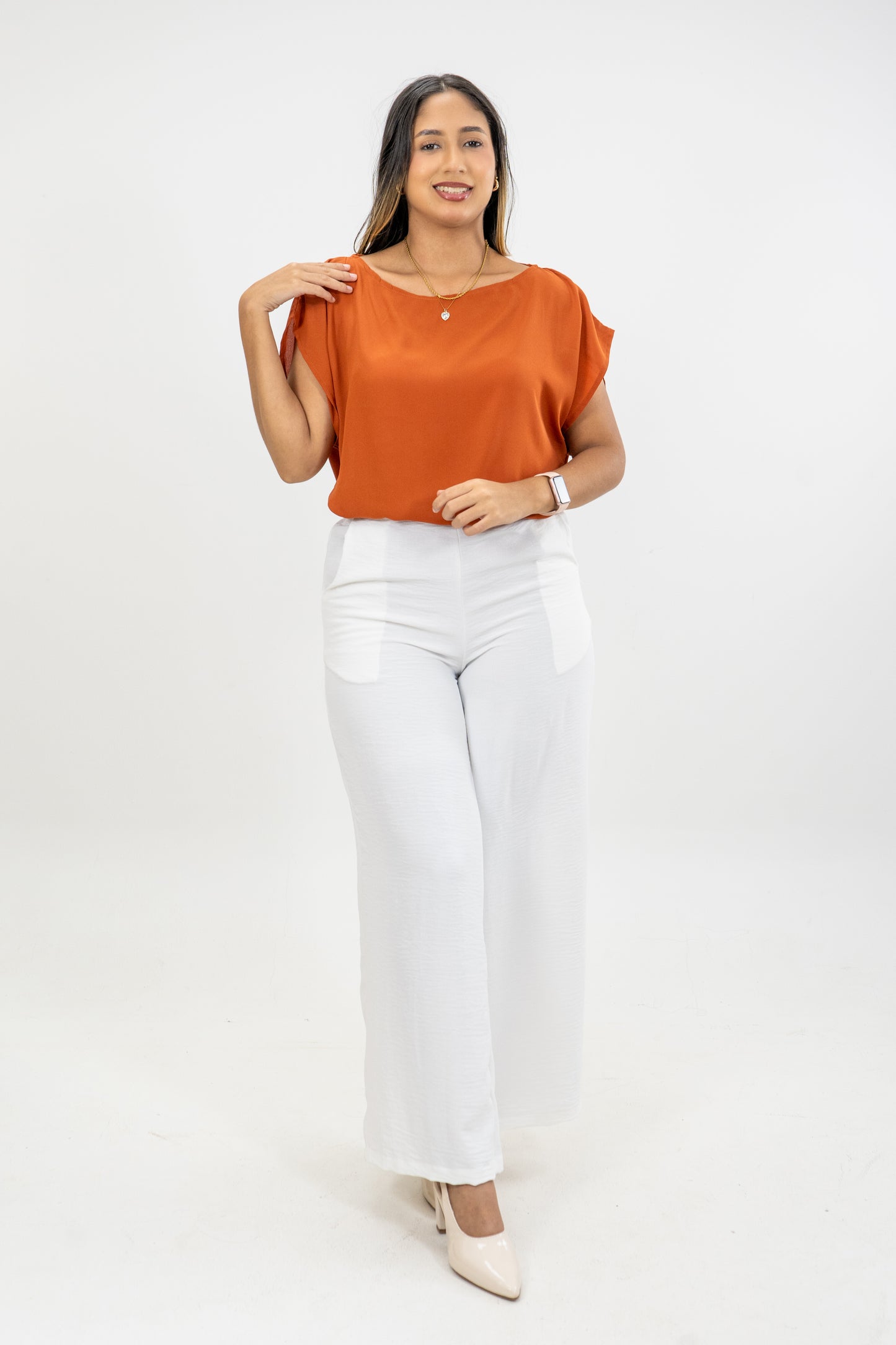 BLUSA ISABELLA - COLOR TERRACOTA