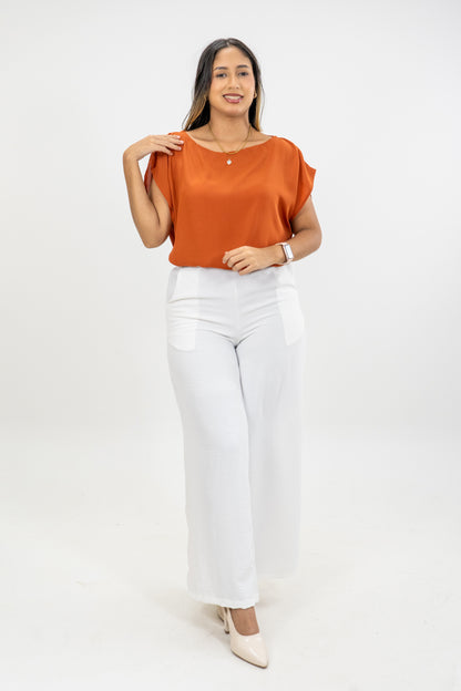 BLUSA ISABELLA - COLOR TERRACOTA