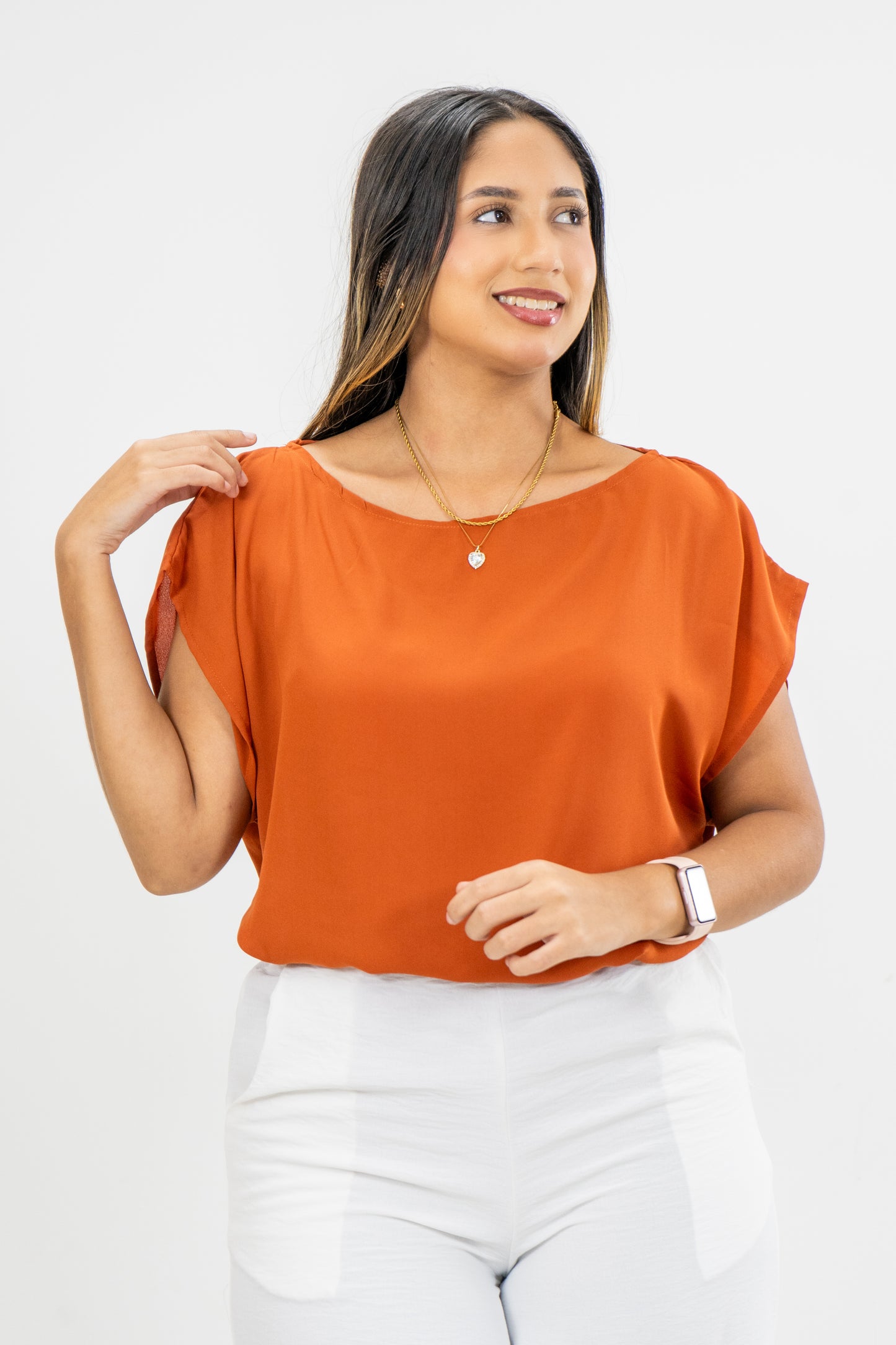 BLUSA ISABELLA - COLOR TERRACOTA