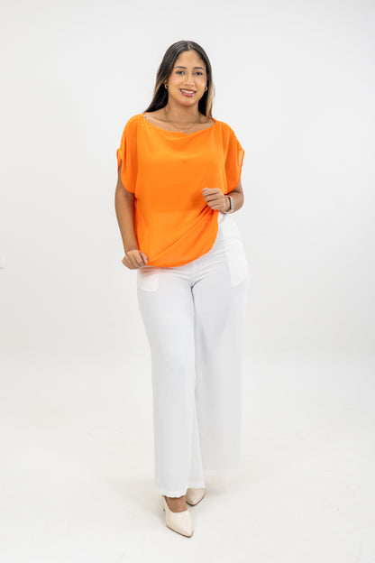 BLUSA ISABELLA - COLOR NARANJA