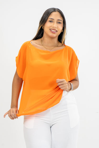 BLUSA ISABELLA - COLOR NARANJA