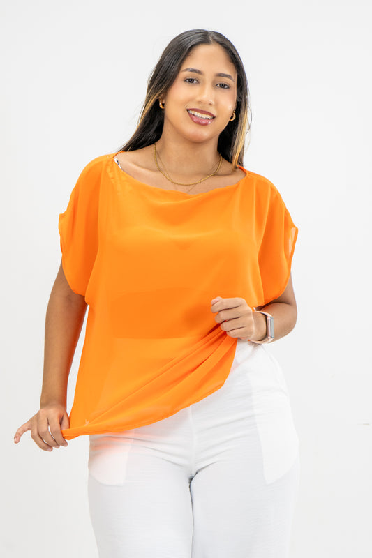 BLUSA ISABELLA - COLOR NARANJA