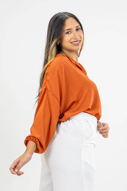 BLUSA KAREN - COLOR TERRACOTA