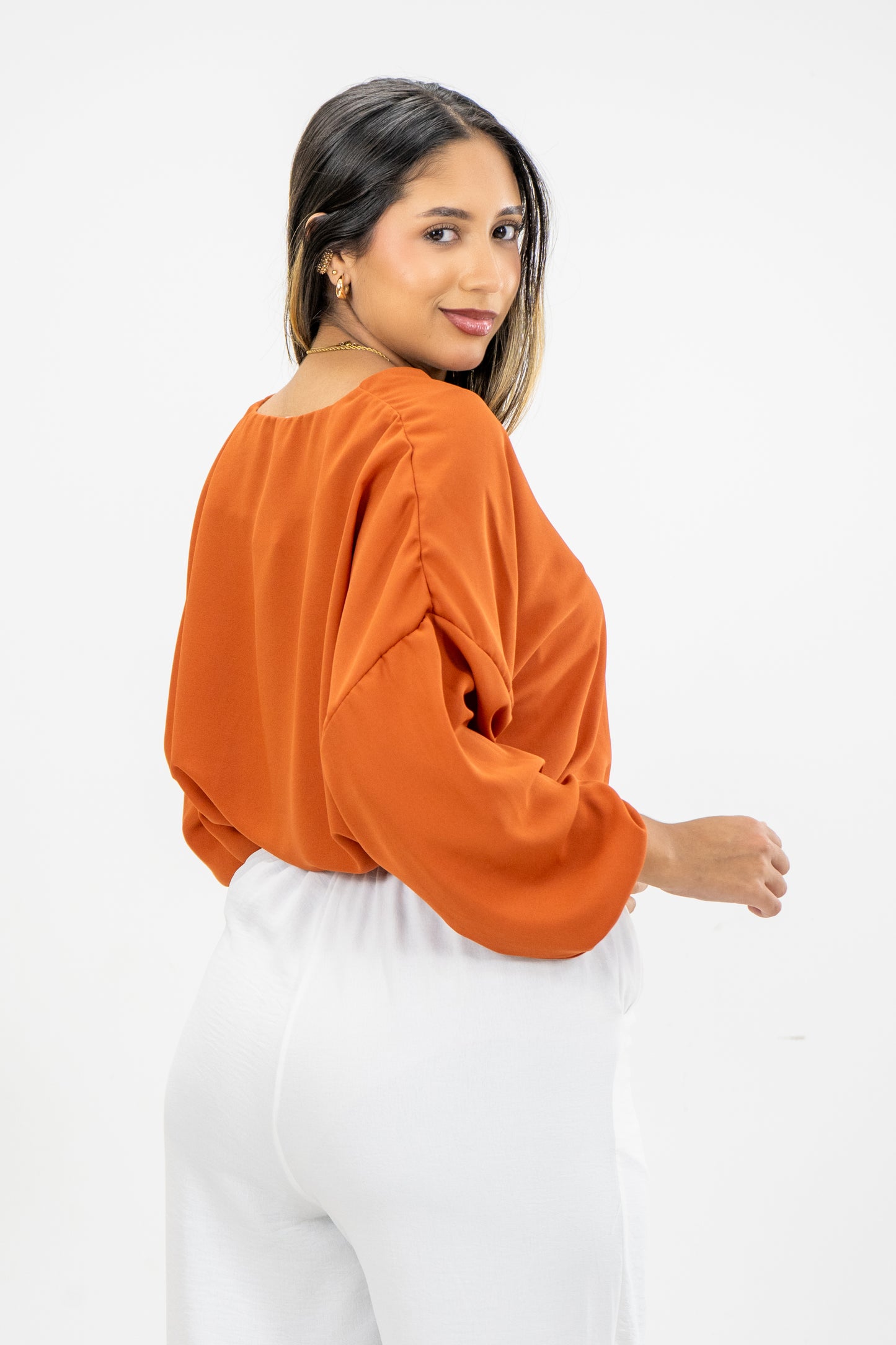 BLUSA KAREN - COLOR TERRACOTA
