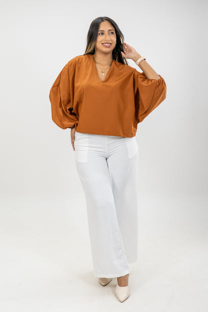 BLUSA AMIX - COLOR TERRACOTA