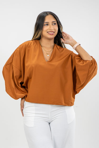 BLUSA AMIX - COLOR TERRACOTA