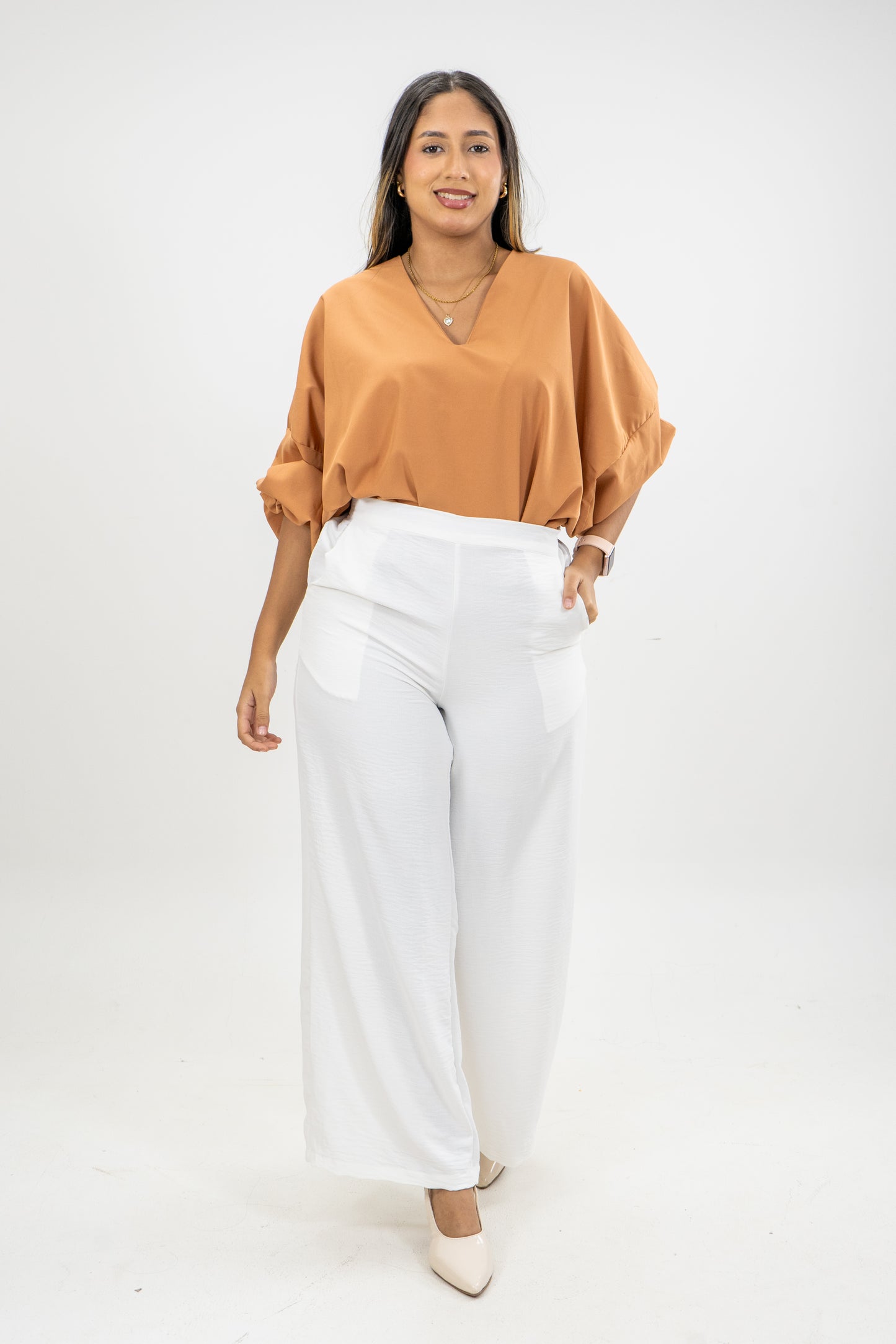 BLUSA AMIX - COLOR BEIGE