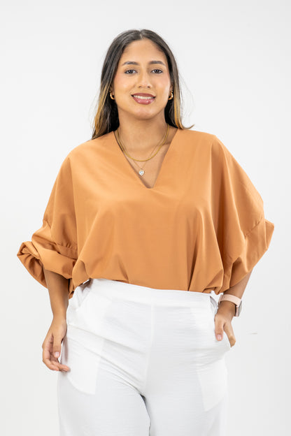 BLUSA AMIX - COLOR BEIGE
