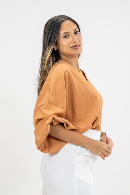 BLUSA AMIX - COLOR BEIGE