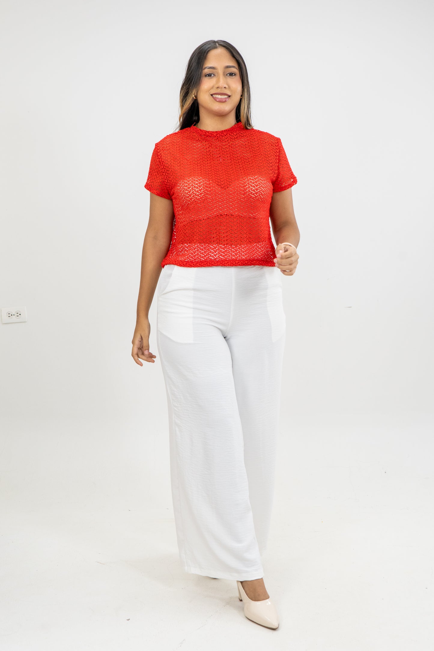 CAMISETA SINDY - COLOR ROJO